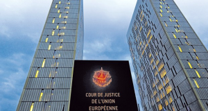 Façade de la Cour de Justice Europeene
